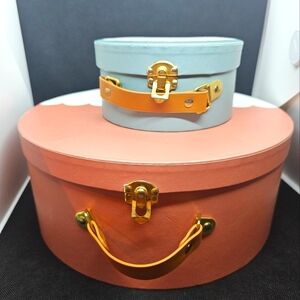 Pillowfort - hat box - set of 2 - Paper box with clasp and handle